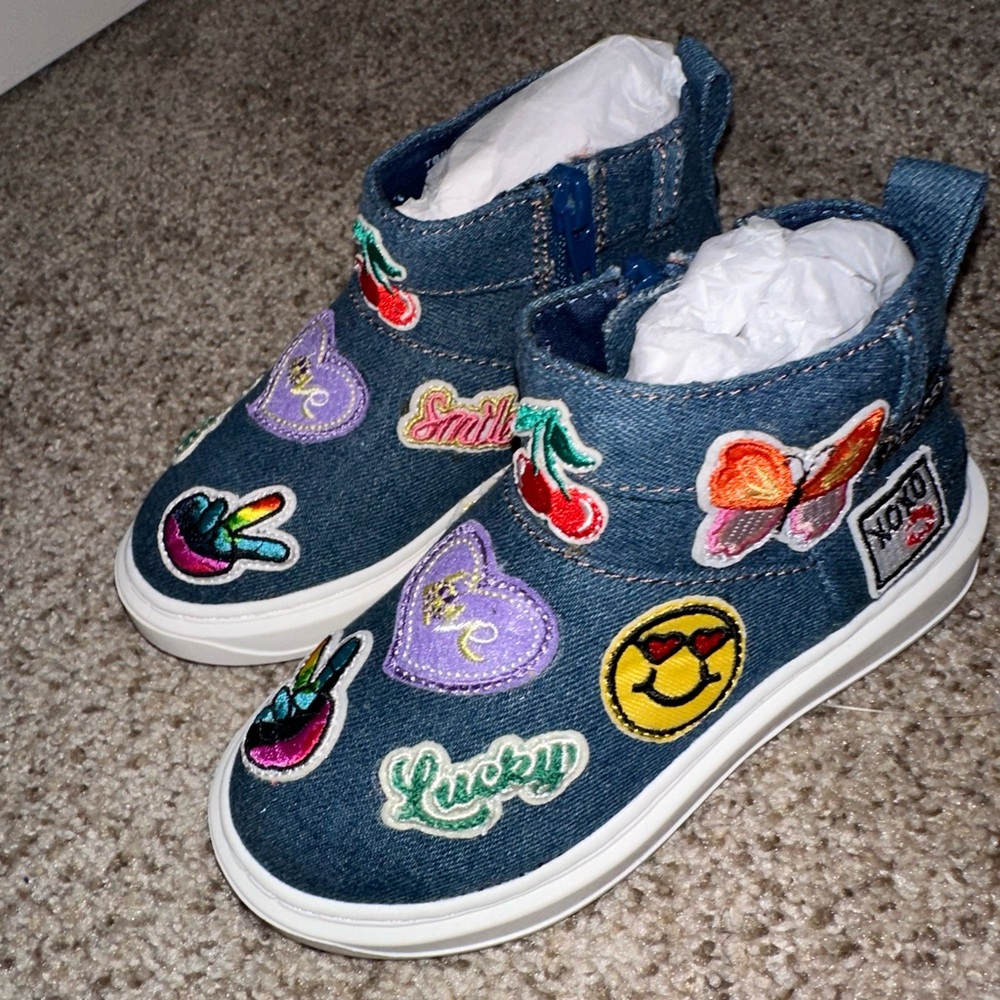 Steve Madden Kids Denim Embroidered Boots